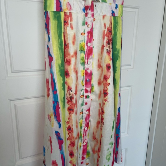 Aura Multi Color Sleeveless Dress Size Small Like new - Picture 4 of 6